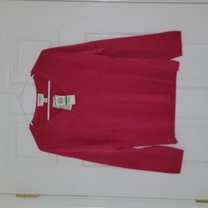 Charter Club Cashmere Sweater Size P/L Passion Fruit (Pink) NWT